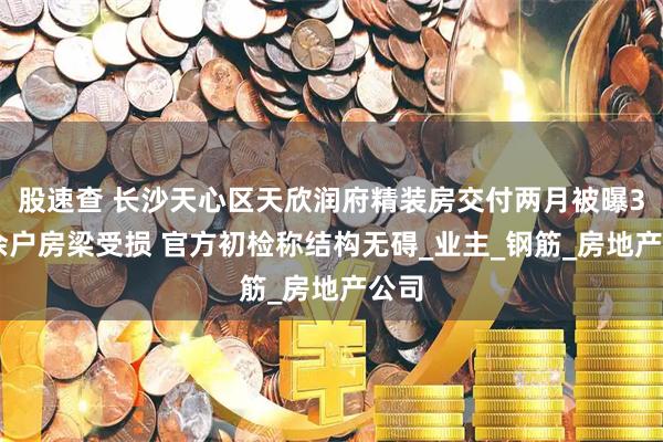 股速查 长沙天心区天欣润府精装房交付两月被曝300余户房梁受损 官方初检称结构无碍_业主_钢筋_房地产公司